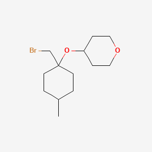 4-((1-(Bromomethyl)-4-methylcyclohexyl)oxy)tetrahydro-2h-pyran