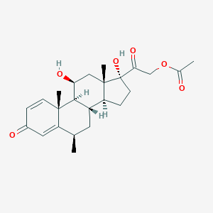 B135519 [2-[(6R,8S,9S,10R,11S,13S,14S,17R)-11,17-dihydroxy-6,10,13-trimethyl-3-oxo-7,8,9,11,12,14,15,16-octahydro-6H-cyclopenta[a]phenanthren-17-yl]-2-oxoethyl] acetate CAS No. 1048031-82-8