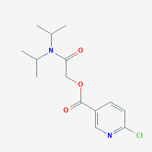 [2-[Di(propan-2-yl)amino]-2-oxoethyl] 6-chloropyridine-3-carboxylate