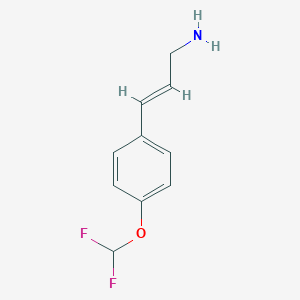 3-(4-(Difluoromethoxy)phenyl)prop-2-en-1-amine