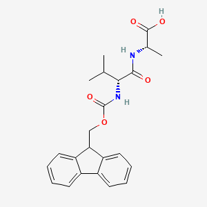 molecular formula C23H26N2O5 B13551950 (((9H-Fluoren-9-yl)methoxy)carbonyl)-D-valyl-L-alanine 