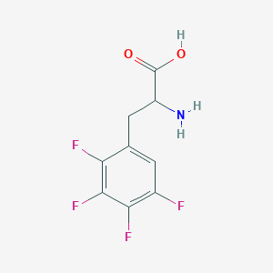 molecular formula C9H7F4NO2 B13551957 2-Amino-3-(2,3,4,5-tetrafluorophenyl)propanoic acid 