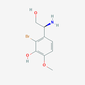 (s)-3-(1-Amino-2-hydroxyethyl)-2-bromo-6-methoxyphenol