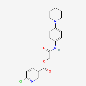 [2-Oxo-2-(4-piperidin-1-ylanilino)ethyl] 6-chloropyridine-3-carboxylate