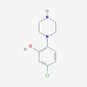 5-Chloro-2-(piperazin-1-yl)phenol