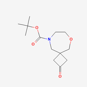 molecular formula C13H21NO4 B13552014 Tert-butyl2-oxo-6-oxa-9-azaspiro[3.6]decane-9-carboxylate 