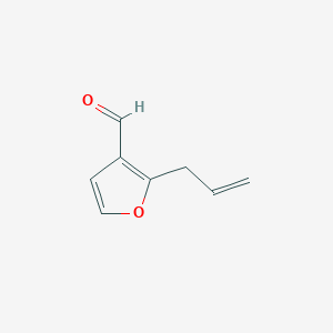 molecular formula C8H8O2 B13552015 2-(Prop-2-en-1-yl)furan-3-carbaldehyde 