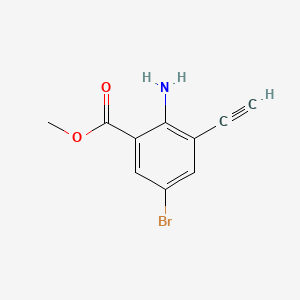 Methyl2-amino-5-bromo-3-ethynylbenzoate