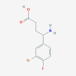 4-Amino-4-(3-bromo-4-fluorophenyl)butanoic acid