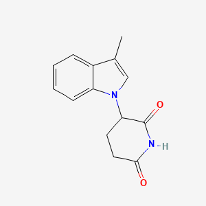 molecular formula C14H14N2O2 B13552089 3-(3-methyl-1H-indol-1-yl)-2,6-Piperidinedione 