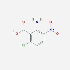 molecular formula C7H5ClN2O4 B13552156 2-Amino-6-chloro-3-nitrobenzoic acid CAS No. 635317-45-2