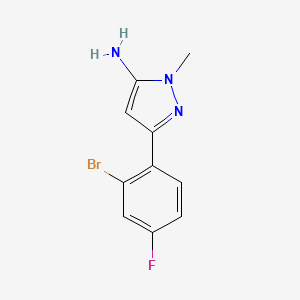 3-(2-Bromo-4-fluorophenyl)-1-methyl-1h-pyrazol-5-amine