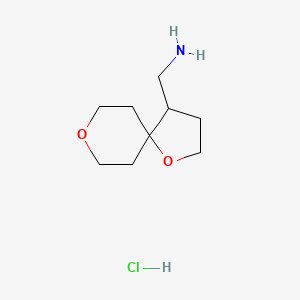 1-{1,8-Dioxaspiro[4.5]decan-4-yl}methanamine hydrochloride