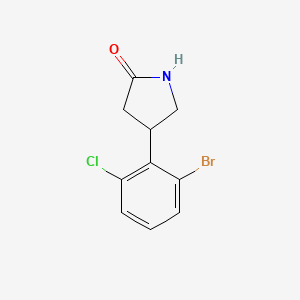 4-(2-Bromo-6-chlorophenyl)-2-pyrrolidinone