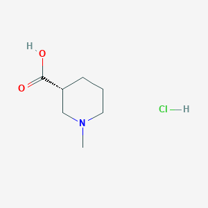 molecular formula C7H14ClNO2 B13552264 (3R)-1-methylpiperidine-3-carboxylicacidhydrochloride CAS No. 2824986-73-2