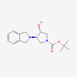 tert-butyl (3R,4R)-3-(2,3-dihydro-1H-isoindol-2-yl)-4-hydroxypyrrolidine-1-carboxylate