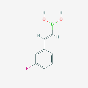molecular formula C8H8BFO2 B1355230 反式-2-(3-氟苯基)乙烯基硼酸 CAS No. 849062-22-2