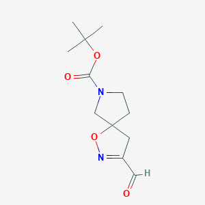 Tert-butyl3-formyl-1-oxa-2,7-diazaspiro[4.4]non-2-ene-7-carboxylate