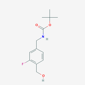 Tert-butyl (3-fluoro-4-(hydroxymethyl)benzyl)carbamate