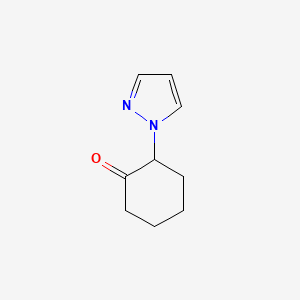 2-(1H-pyrazol-1-yl)cyclohexan-1-one