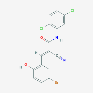 3-(5-bromo-2-hydroxyphenyl)-2-cyano-N-(2,5-dichlorophenyl)prop-2-enamide