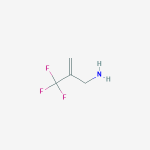 molecular formula C4H6F3N B13552369 2-Trifluoromethyl-prop-2-en-1-amine 