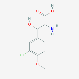 2-Amino-3-(3-chloro-4-methoxyphenyl)-3-hydroxypropanoic acid