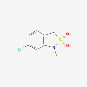 6-Chloro-1-methyl-1,3-dihydro-2lambda6,1-benzothiazole-2,2-dione