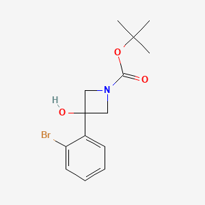 Tert-butyl 3-(2-bromophenyl)-3-hydroxyazetidine-1-carboxylate