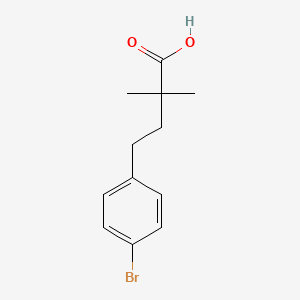 4-(4-Bromophenyl)-2,2-dimethylbutanoic acid