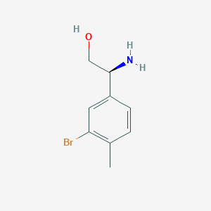 (s)-2-Amino-2-(3-bromo-4-methylphenyl)ethan-1-ol