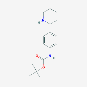 molecular formula C16H24N2O2 B13552444 Tert-butyl (4-(piperidin-2-YL)phenyl)carbamate 