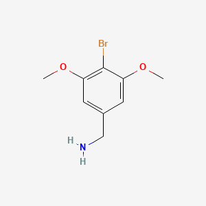 molecular formula C9H12BrNO2 B13552449 4-Bromo-3,5-dimethoxybenzylamine 