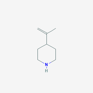 molecular formula C8H15N B13552497 4-(Prop-1-en-2-yl)piperidine CAS No. 872815-95-7