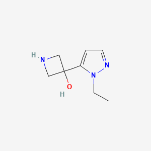 3-(1-ethyl-1H-pyrazol-5-yl)azetidin-3-ol