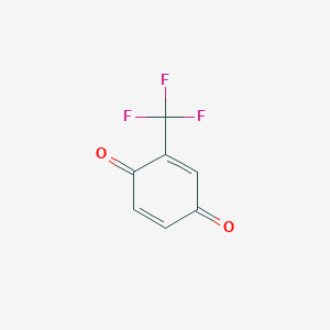 molecular formula C7H3F3O2 B1355255 2-(Trifluoromethyl)cyclohexa-2,5-diene-1,4-dione CAS No. 393-40-8