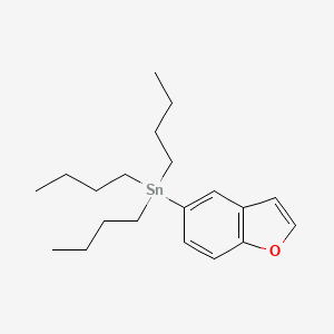 molecular formula C20H32OSn B13552555 (1-Benzofuran-5-yl)tributylstannane 