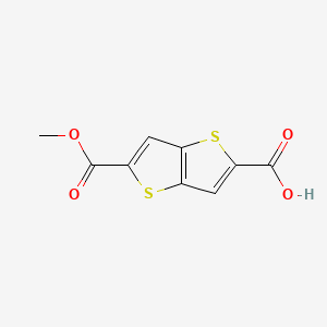 molecular formula C9H6O4S2 B13552659 5-(Methoxycarbonyl)thieno[3,2-b]thiophene-2-carboxylic acid 