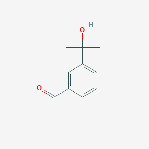 molecular formula C11H14O2 B1355266 Ethanone, 1-[3-(1-hydroxy-1-methylethyl)phenyl]- CAS No. 87771-41-3