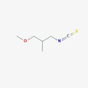 molecular formula C6H11NOS B13552702 1-Isothiocyanato-3-methoxy-2-methylpropane 