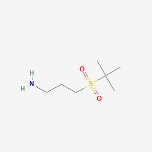 molecular formula C7H17NO2S B13552738 3-(tert-Butylsulfonyl)propan-1-amine 