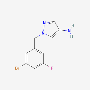 1-(3-Bromo-5-fluorobenzyl)-1h-pyrazol-4-amine