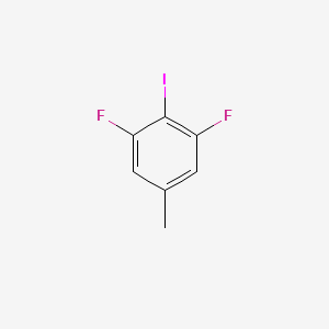 molecular formula C7H5F2I B13552824 3,5-Difluoro-4-iodotoluene 