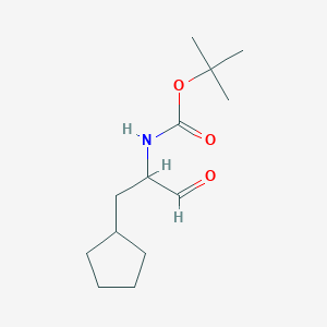 tert-butylN-(1-cyclopentyl-3-oxopropan-2-yl)carbamate