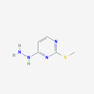 B1355289 4-Hydrazino-2-(methylsulfanyl)pyrimidine CAS No. 104408-29-9