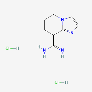 5H,6H,7H,8H-imidazo[1,2-a]pyridine-8-carboximidamide dihydrochloride