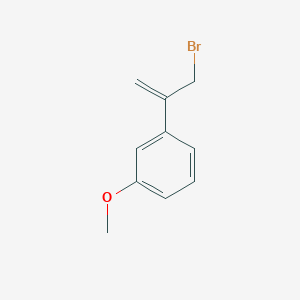 molecular formula C10H11BrO B13552917 1-(3-Bromoprop-1-en-2-yl)-3-methoxybenzene CAS No. 61364-70-3