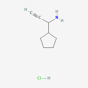 1-Cyclopentylprop-2-yn-1-aminehydrochloride