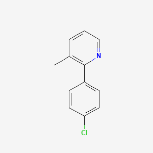 B1355293 2-(4-Chlorophenyl)-3-methylpyridine CAS No. 101419-77-6