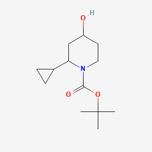 Tert-butyl 2-cyclopropyl-4-hydroxypiperidine-1-carboxylate